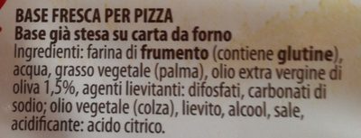 Pâte à Pizza - Ingredients - fr