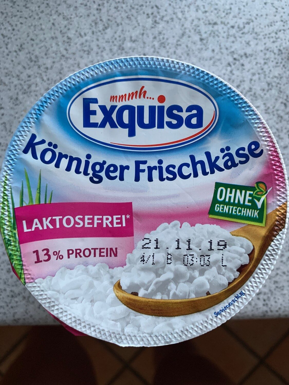Körniger Frischkäse Laktosefrei, Natur - Product - fr
