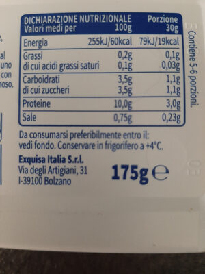 exquisa fitline - Nutrition facts - it