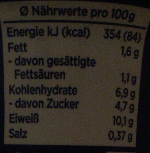 High protein Pudding - Nutrition facts - de