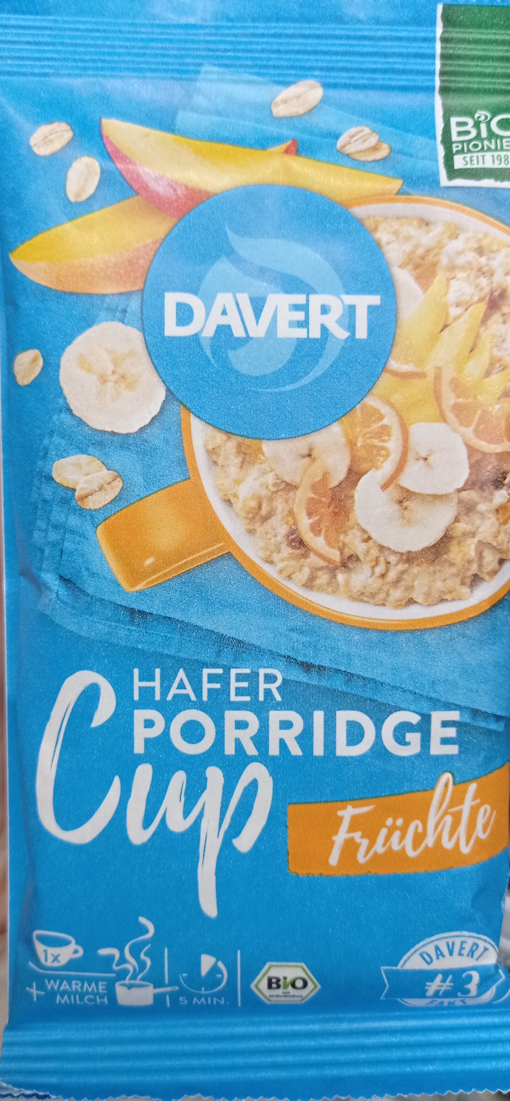 Porridge cup Früchte - Produit - de
