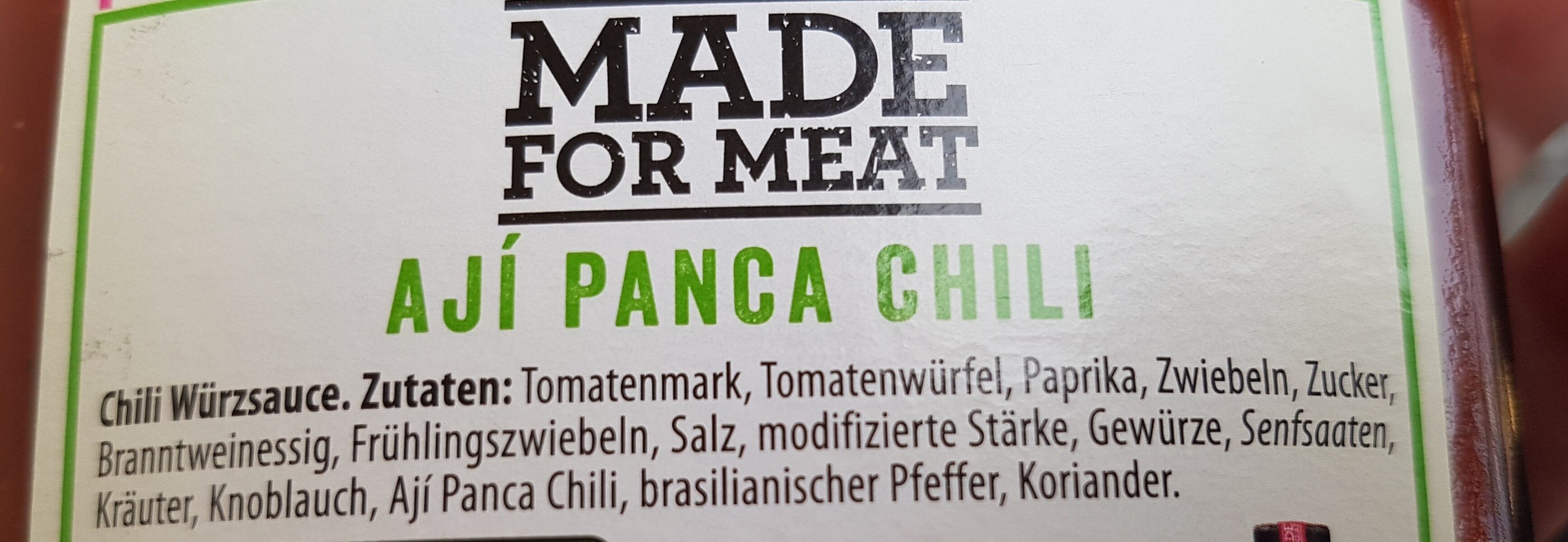 Kühne Made for Meat - MADE FOR MEAT CHILI AJÍ PANCA 375ml. 1.99€ - Zutaten