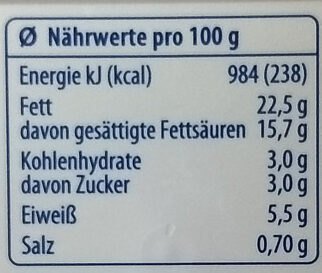 K-Exquisa der Sahnige-1,89€/19.8 - Nährwertangaben
