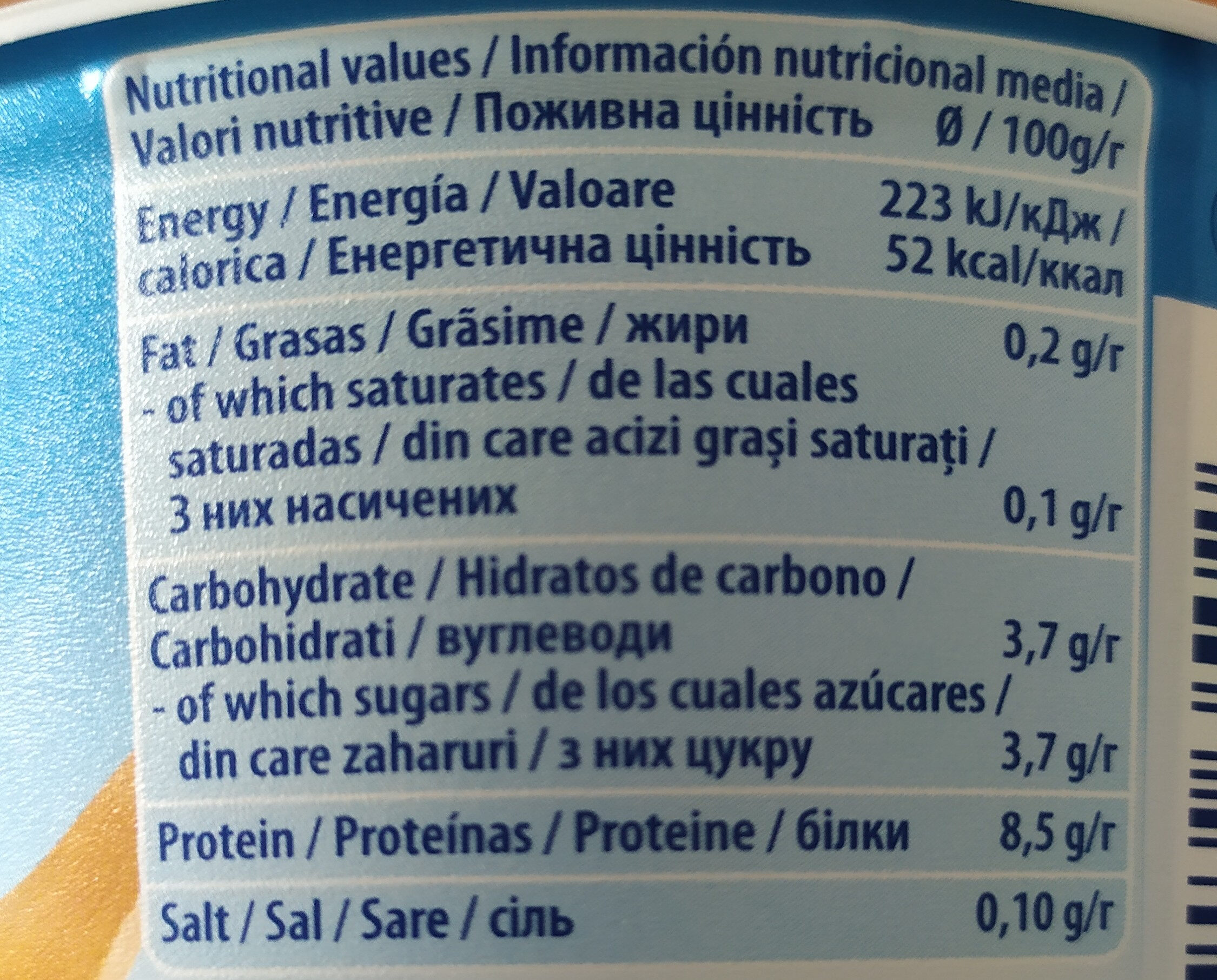 QuarkCreme Natur - Nutrition facts - de