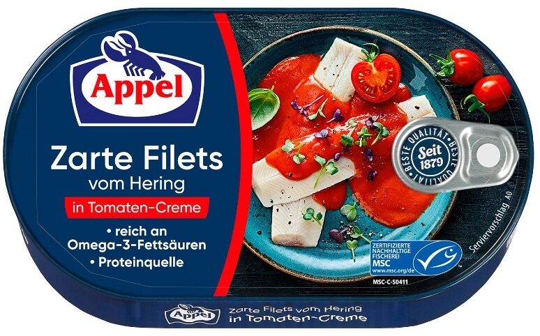 Fisch - Zarte Filets vom Hering in Tomaten-Creme - Produit - de
