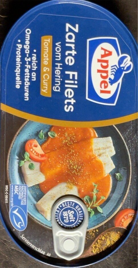 Zarte Filets vom Hering Tomate & Curry - Produkt