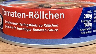 Heringsfilet Tomaten-Röllchen - Recycling instructions and/or packaging information - de