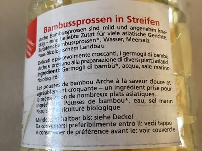 Bambussprossen - Ingredients - de