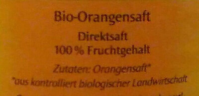 Orangen Saft - Ingredients - de