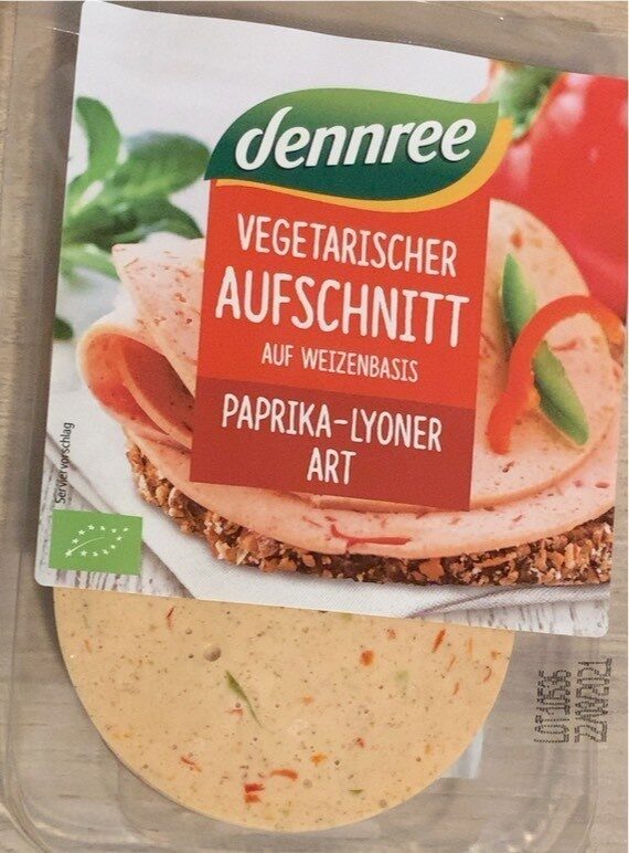 Vegetarischer Aufschnitt auf Weizenbasis Paprika-Lyoner Art - Produkt