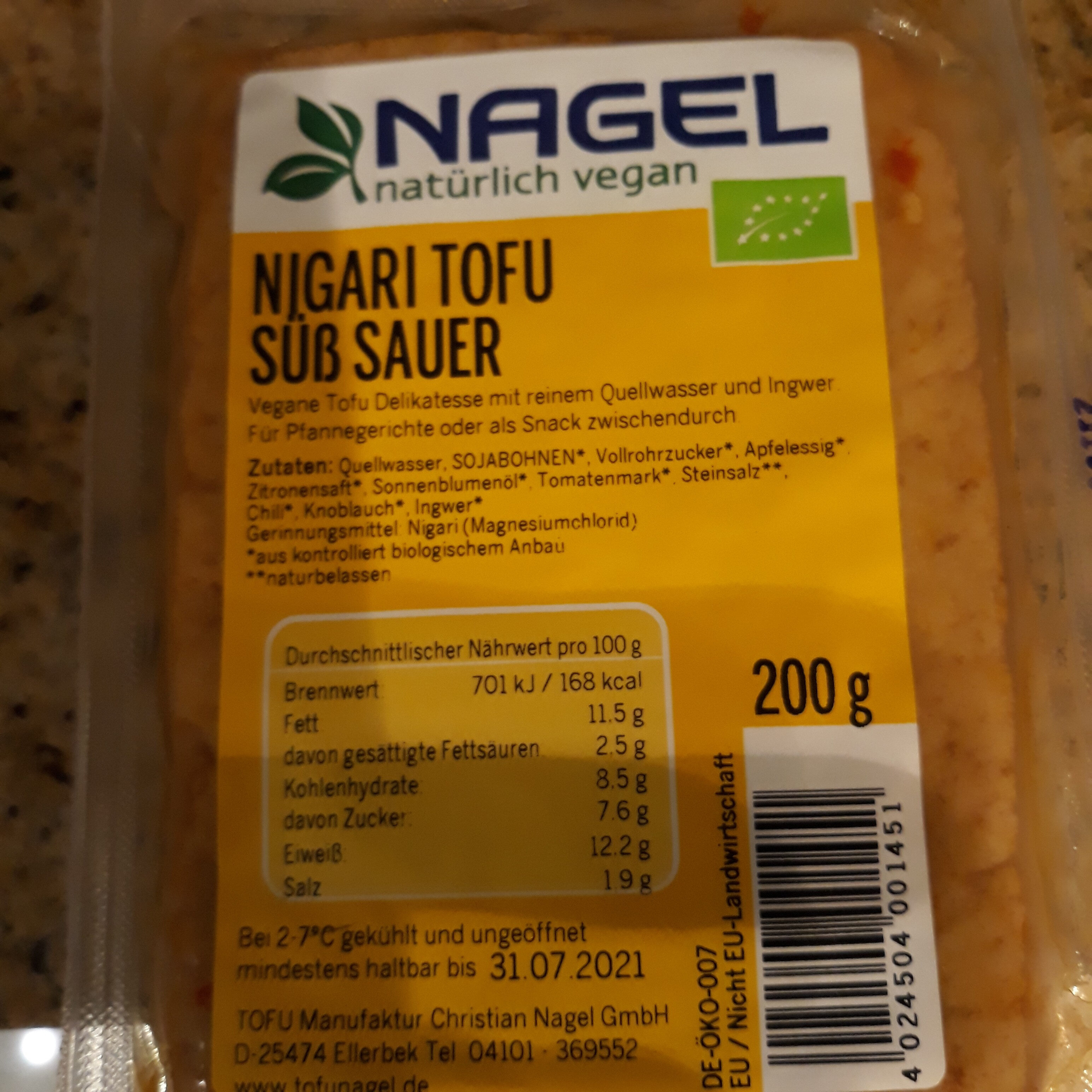 nigari tofu - Produkt