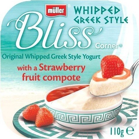 Corner Bliss Whipped Greek Style Yogurt with a Strawberry Fruit Compote - Produkt - en