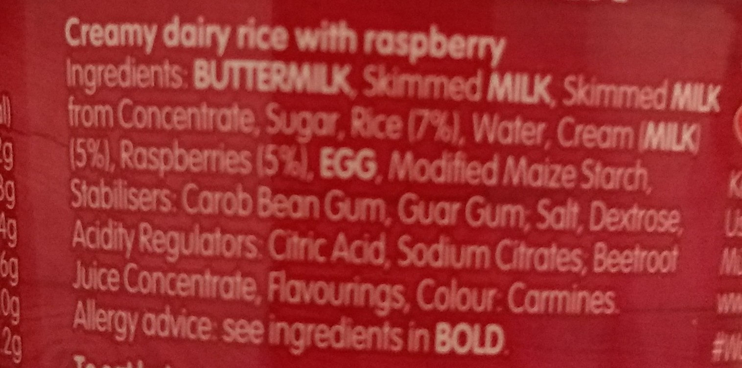 Müller rice - Ingredienser - en