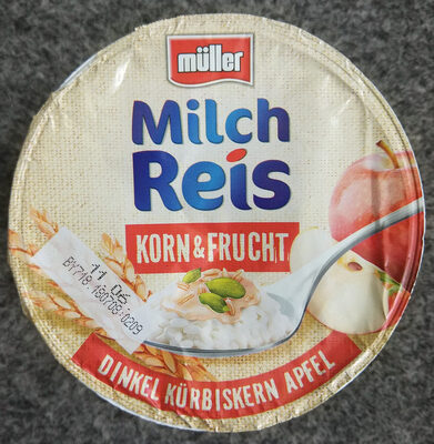 Milchreis Korn&Frucht Dinkel Kürbiskern Apfel - Product - de