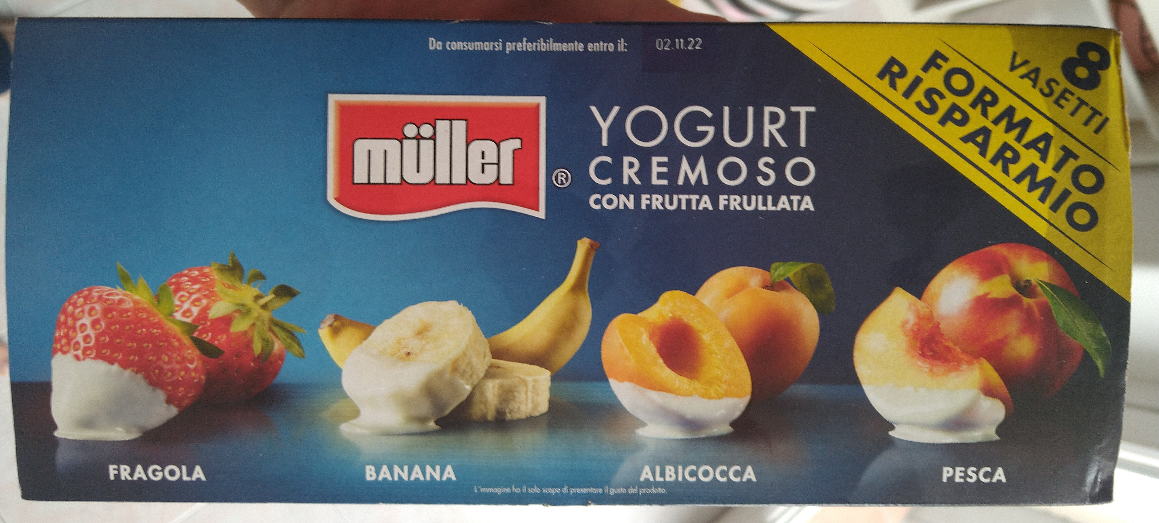 Yogurt cremoso con frutta frullata - Produit - it
