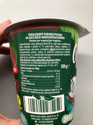 Vegan Pudding auf Kokos Basis Schoko - Recycling instructions and/or packaging information