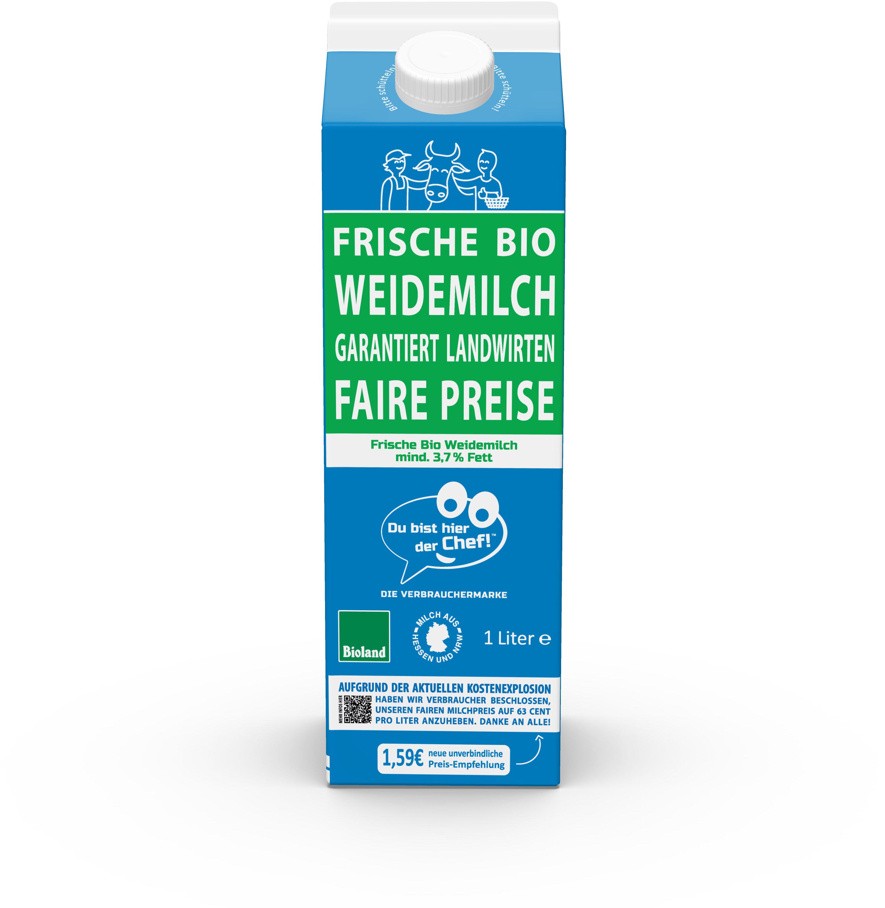 Frische Bio Weidemilch - Produkt