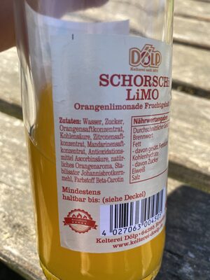 SCHORSCHi LiMO ORANGENLIMONADE - Ingrediënten - de
