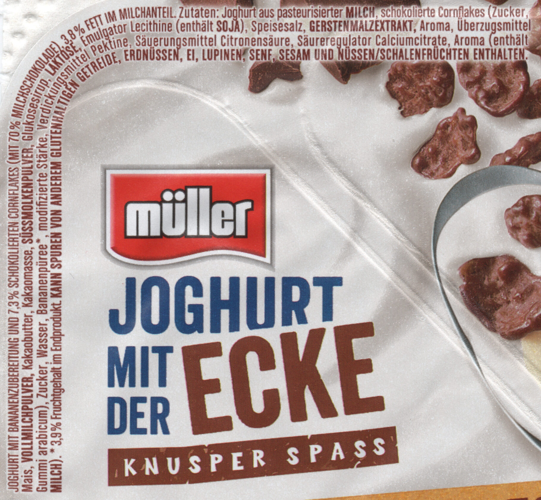 Joghurt mit der Ecke - Schoko Flakes - Ingredientes - de