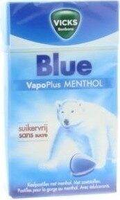 Vicks Blue Menthol Suikervrij Box - Product - fr