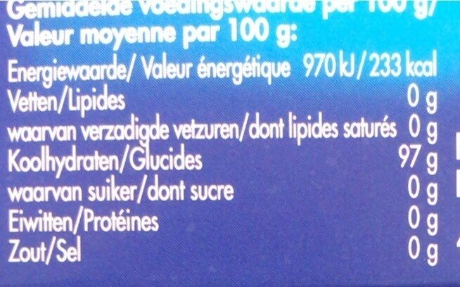 Vicks Blue Menthol Suikervrij Box - Voedingswaarden - fr