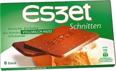 Eszet Schnitten Vollmilch-nuss - Produkt