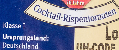 Cocktail-Rispentomaten - Ingredients - de