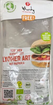 Veganer Aufschnitt Lyoner Art mit Paprika - Produkt - de