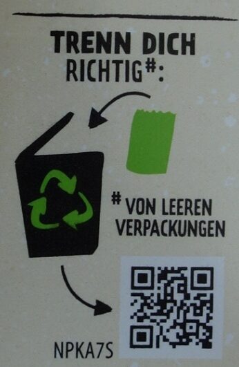 Protein Knäcke Kürbiskern - Recycling instructions and/or packaging information - de