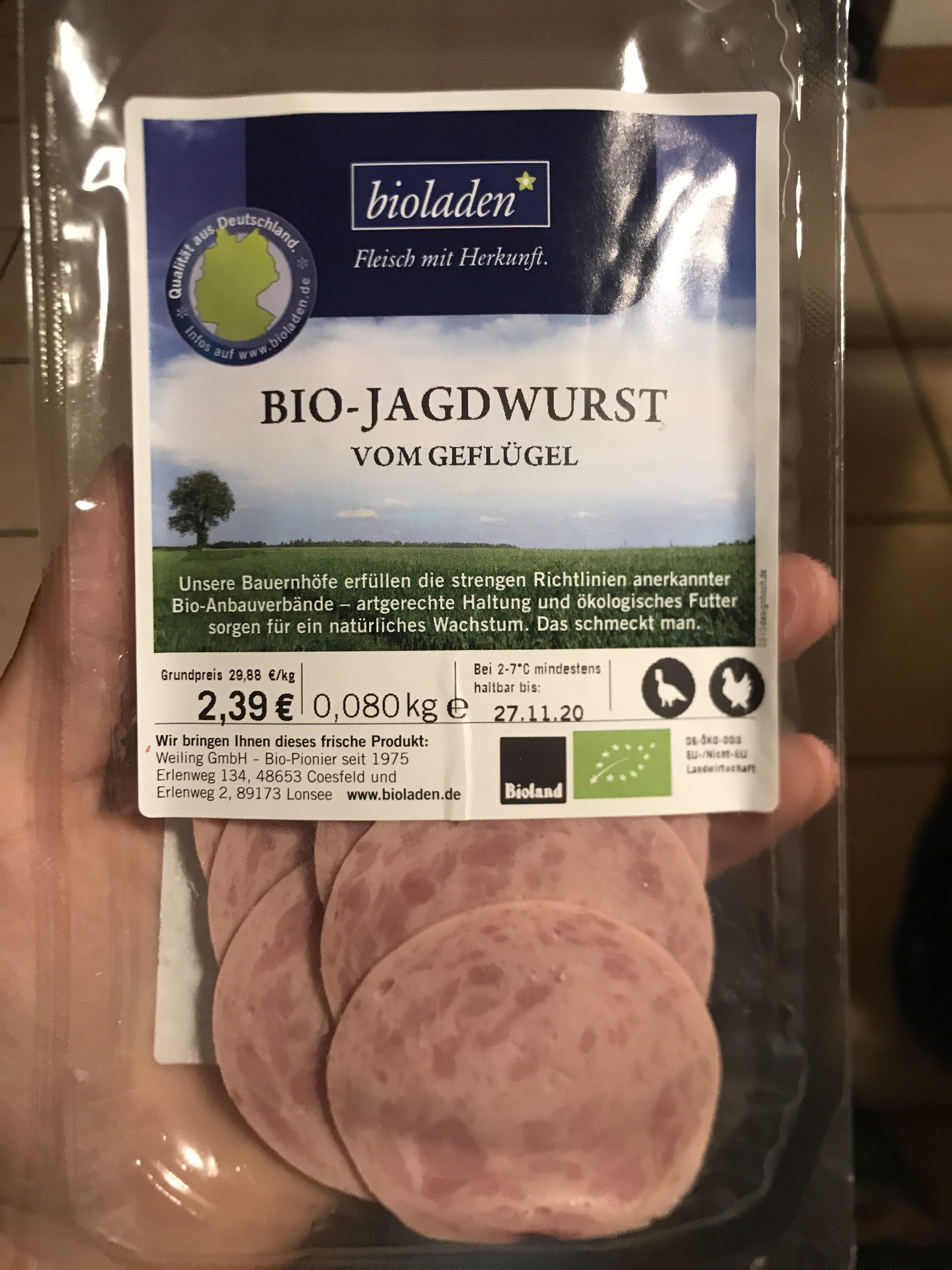 Bio- Jagdwurst - Produit - de