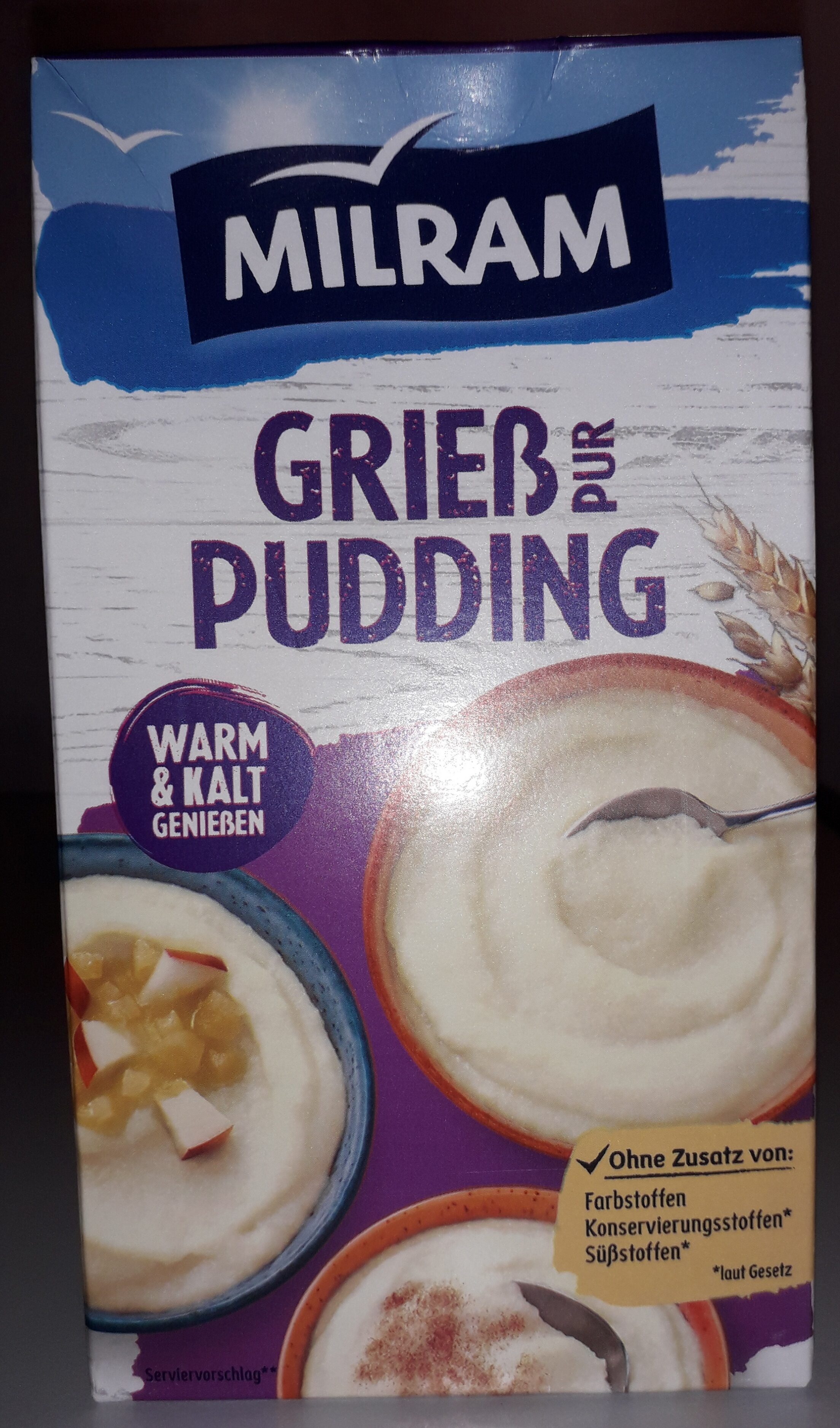 Grieß Pudding pur - Produkt