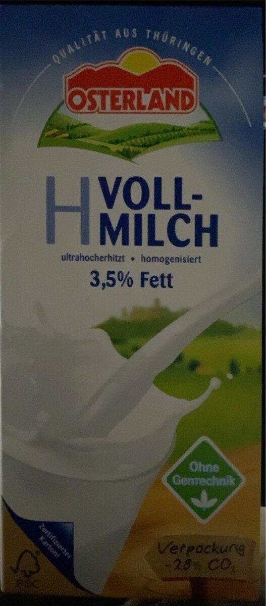 H Vollmilch 3,5 - Produkt