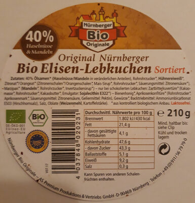 Bio Elisen-Lebkuchen Sortiert - Produkt