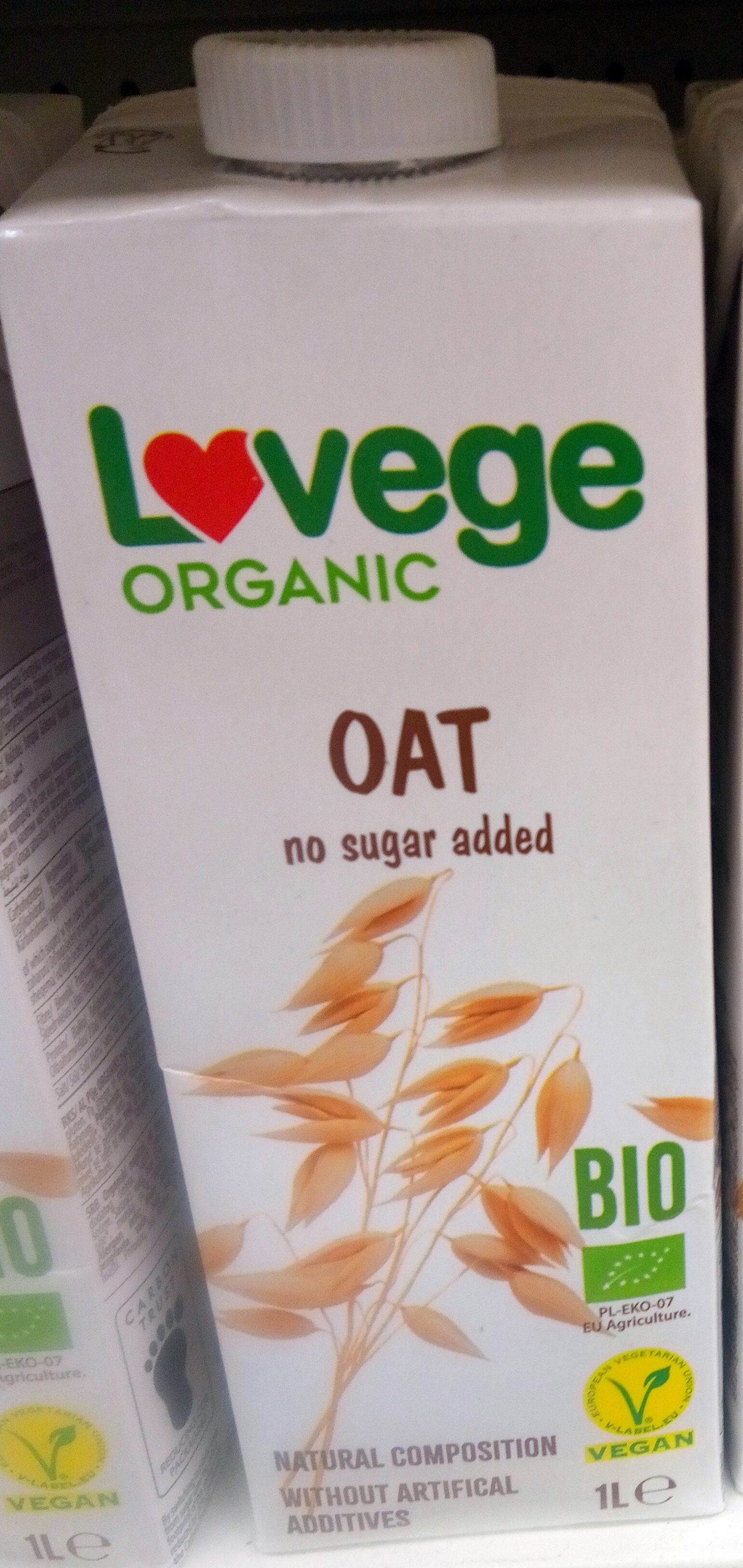 OAT no sugar added - Produkt