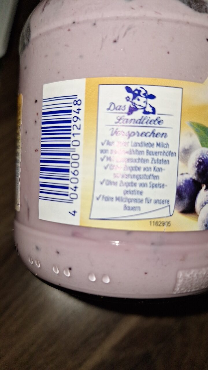 Joghurt - Heidelbeeren - Zutaten
