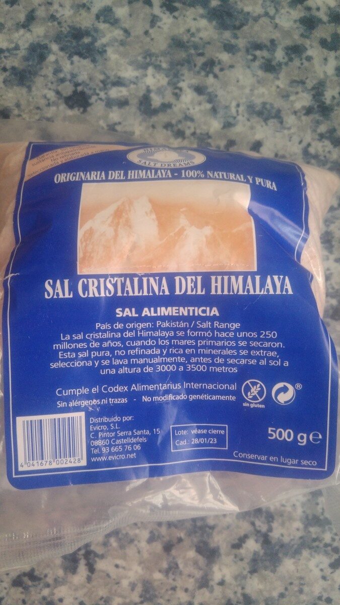 Sal cristalina del Himalaya - Produit