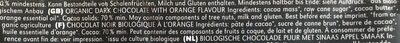 Dark orange 70% - Ingredients - fr