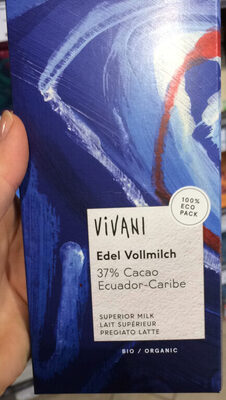 Edel Vollmilch 37% Ecuador-Caribe - Produit