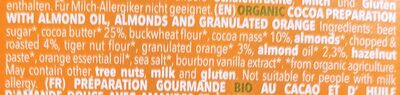 Almond orange vegan milk-like - Ingredients
