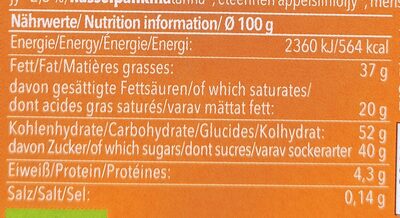 Almond orange vegan milk-like - Informació nutricional - de