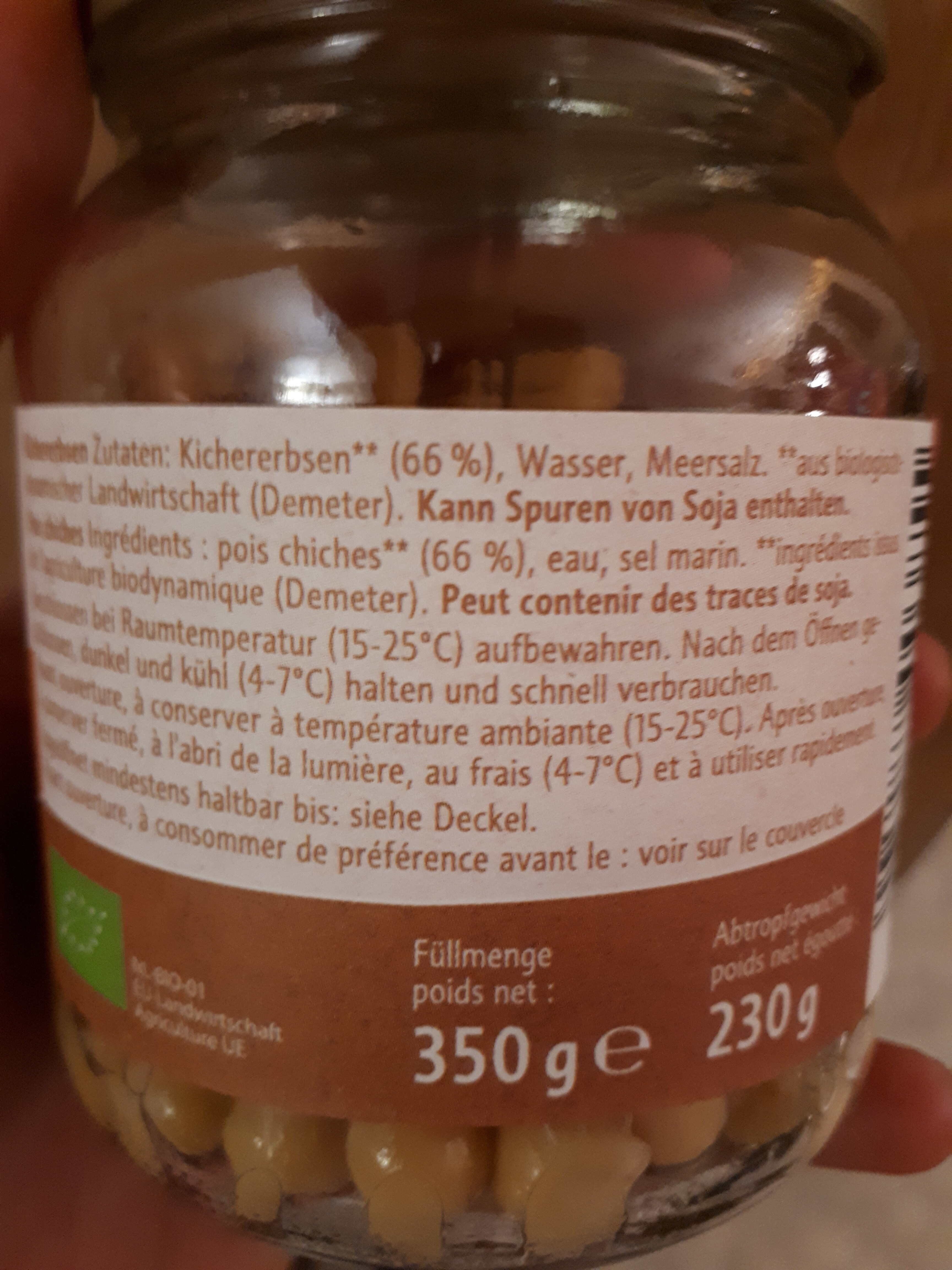 Kichererbsen - Ingredients