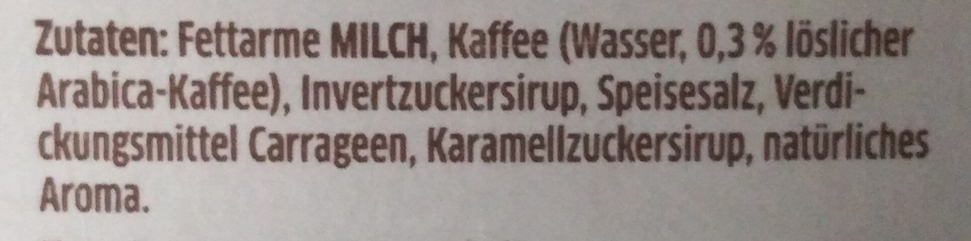Der Eiskaffee (klassisch) - Ingredients - de