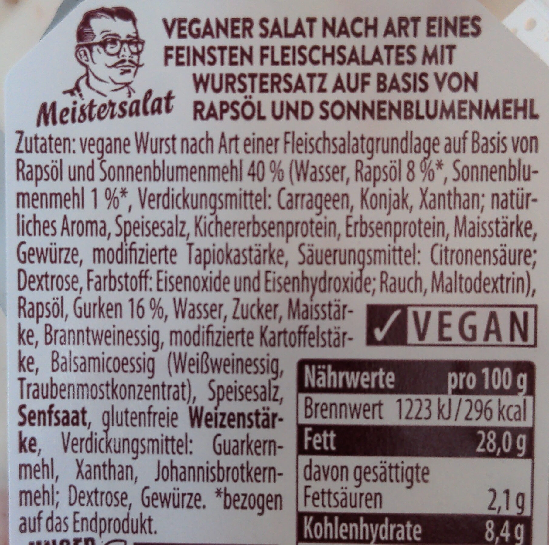 Veganer Fleischfreisalat - Ingredientes - de