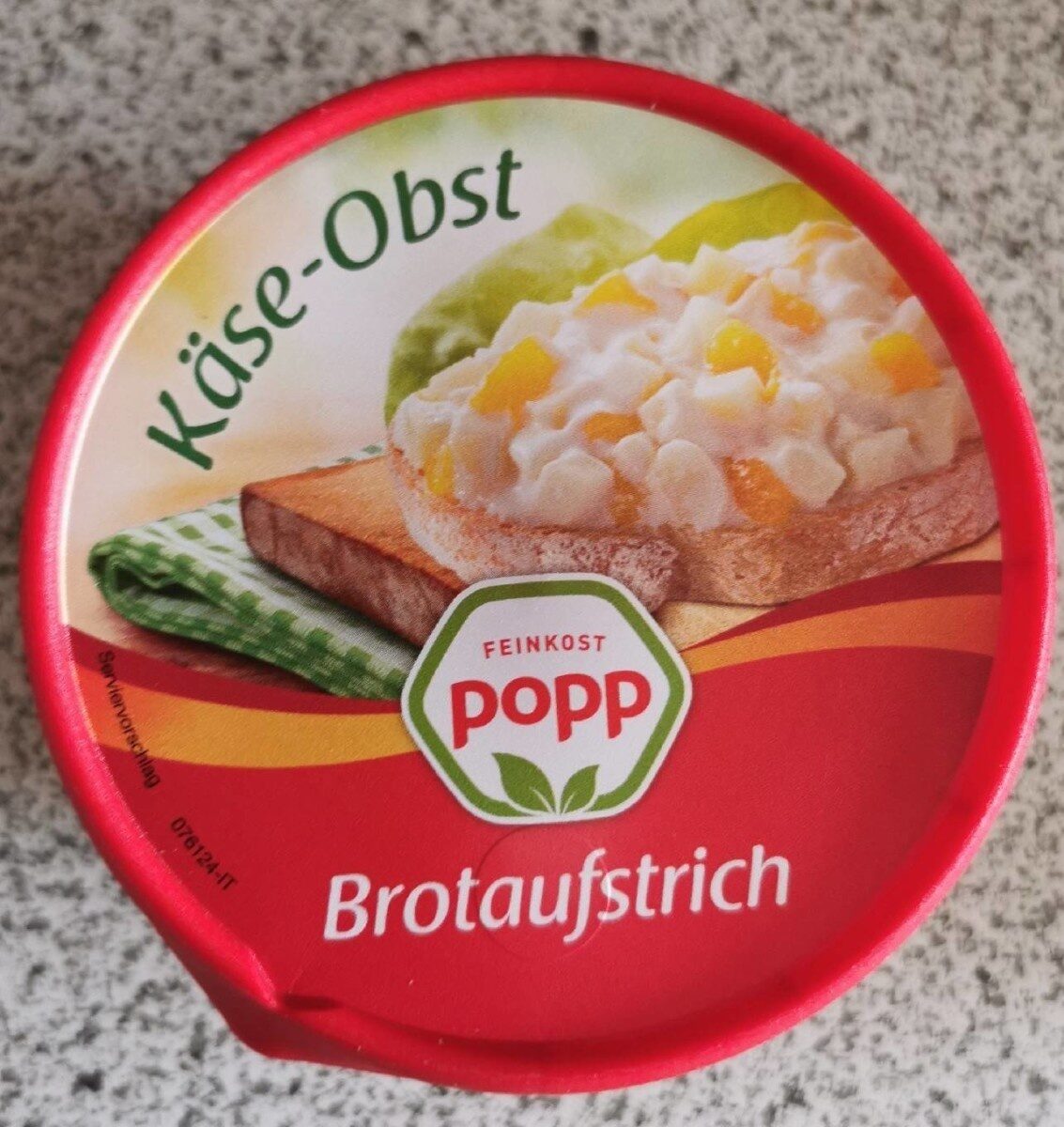 Käse-Obst Brotaufstrich - Produkt