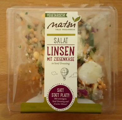 Linsen Salat mit Ziegenkäse in Senf-Dressing - Produkt