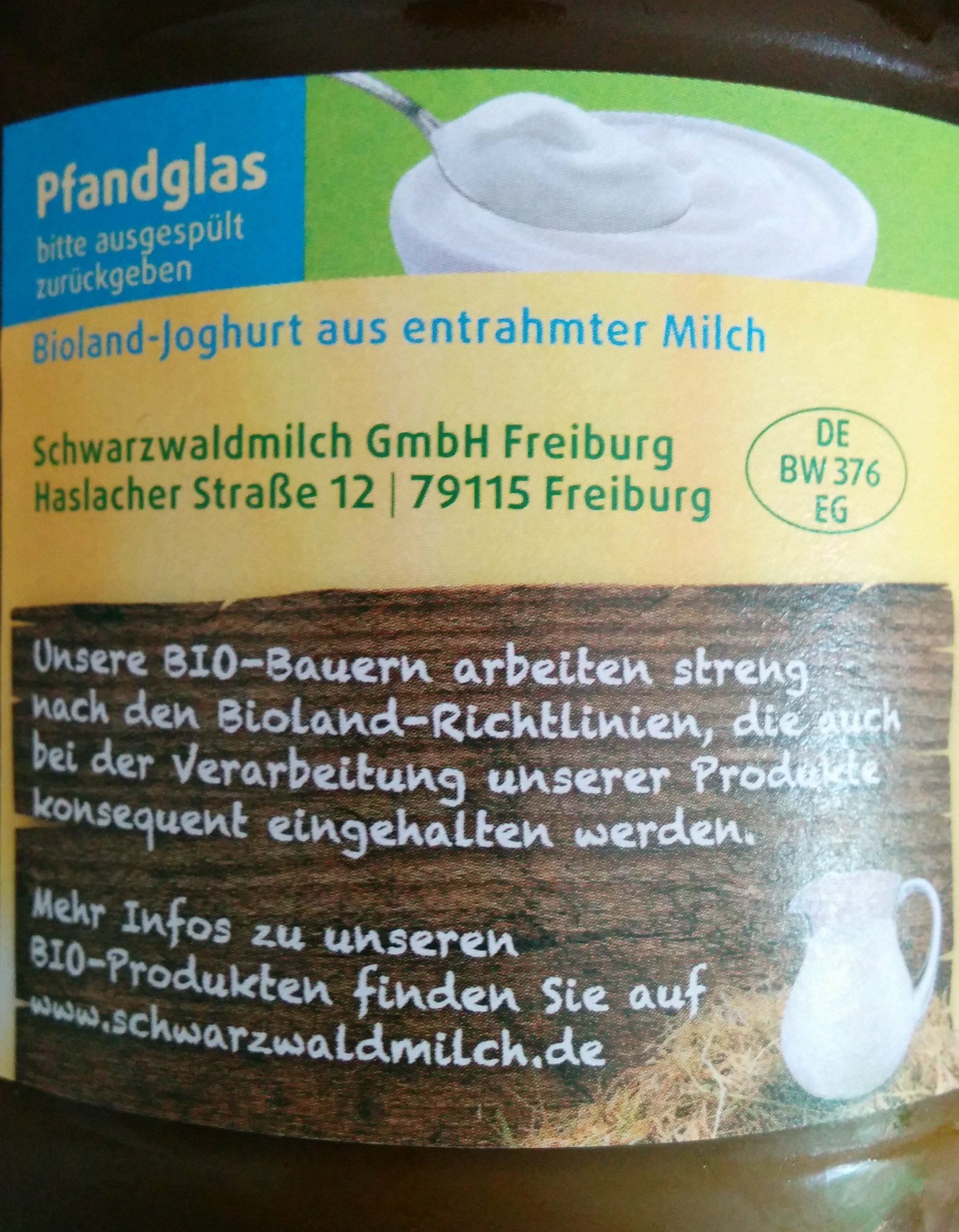 Bio-Joghurt 0,1% - Zutaten