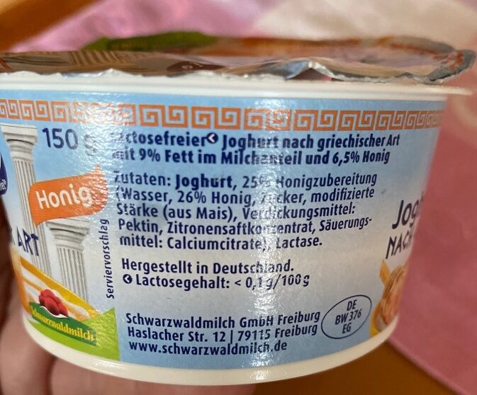 Lac honig joghurt - Ingredients - de