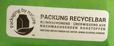 Milch - Recycling instructions and/or packaging information - de