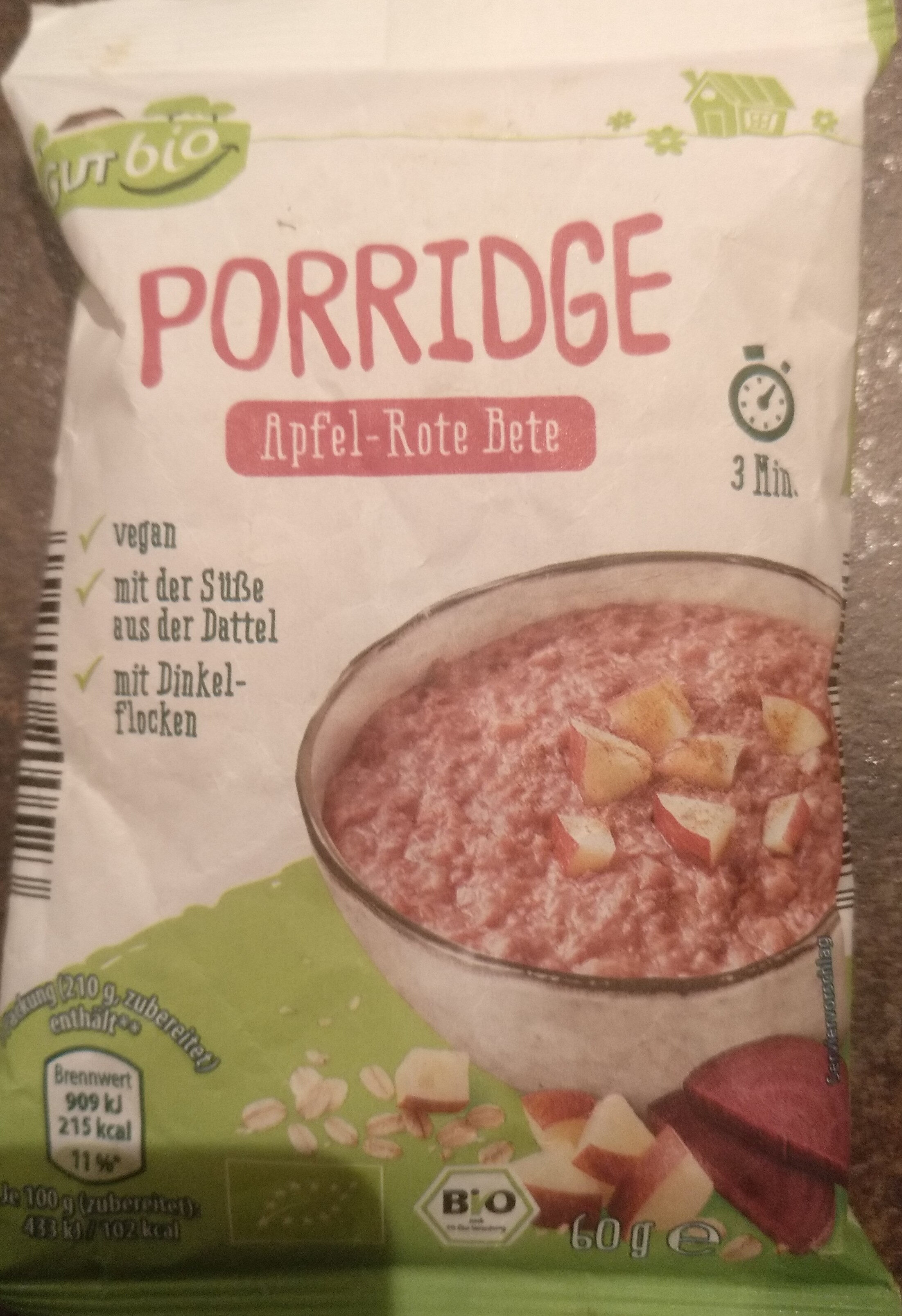 PORRIDGE Apfel-Roote Bete - Produkt