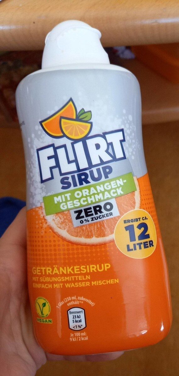 Flirt Sirup mit Orangengeschmack Zero - Produkt